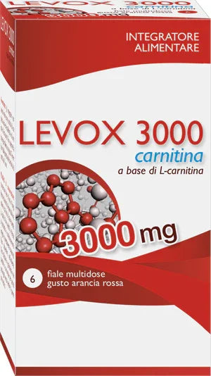 LEVOX 3000 CARNITINA 6 FLACONCINI DA 25 ML - Farmaspeed