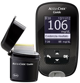 ACCU-CHEK GUIDE MG/DL GLUCOSE METER KIT + FASTCLIX LANGER