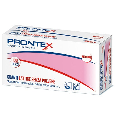 PRONTEX GUANTO IN LATTICE SENZA POLVERE GRANDE 100 PEZZI