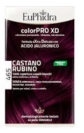 EUPHIDRA COLORPRO XD 465 CAST RUBINO GEL COLORANTE CAPELLI IN FLACONE + ATTIVANTE + BALSAMO + GUANTI - Farmaspeed