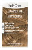 EUPHIDRA COLORPRO XD 730 BIONDO DORATO GEL COLORANTE CAPELLI IN FLACONE + ATTIVANTE + BALSAMO + GUANTI
