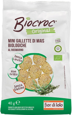 BIOCROC MINI ORGANIC ROSEMARY CORN CAKES 40 G