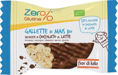 ZER% GLUTEN CORN CRACKERS COVERED WITH ORGANIC MILK CHOCOLATE 32 G