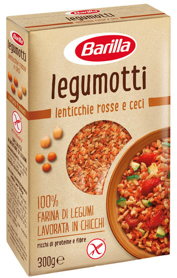 BARILLA LEGUMOTTI RED LENTILS AND CHICKPEAS 300 G