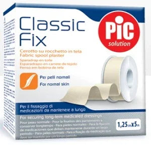 CEROTTO IN ROCCHETTO CLASSIC FIX WHITE 1,25X500 CM FUSTELLA - Farmaspeed