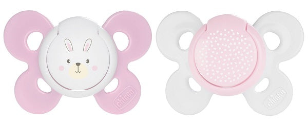 CHICCO COMFORT GIRL SILICONE PACIFIER 2-6 MONTHS 1 PIECE
