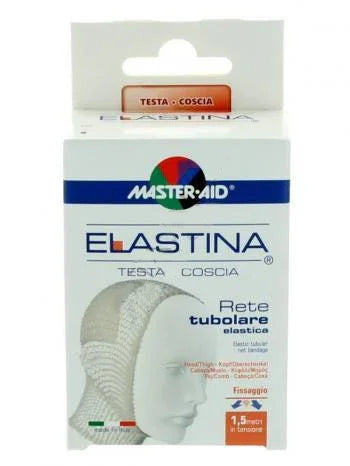 RETE TUBOLARE ELASTICA IPOALLERGENICA MASTER-AID ELASTINA TESTA/COSCIA 1,5 MT IN TENSIONE CALIBRO 6 CM - Farmaspeed
