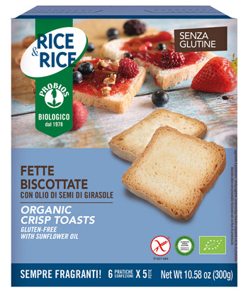 RICE&RICE FETTE BISCOTTATE CON OLIO DI SEMI DI GIRASOLE 300 G