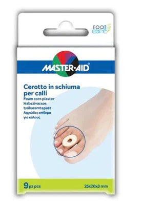 CEROTTO CALLI MASTER-AID FOOTCARE IN SCHIUMA PU 3 MM 9 PEZZI B9 - Farmaspeed