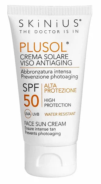 PLUSOL CREMA SOLARE VISO SPF50 50 ML - Farmaspeed