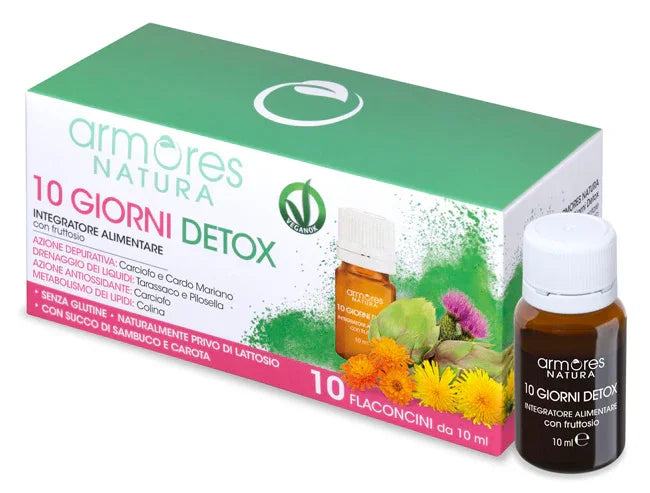 ARMORES NATURA 10 GIORNI DETOX 10 FLACONCINI DA 10 ML - Farmaspeed