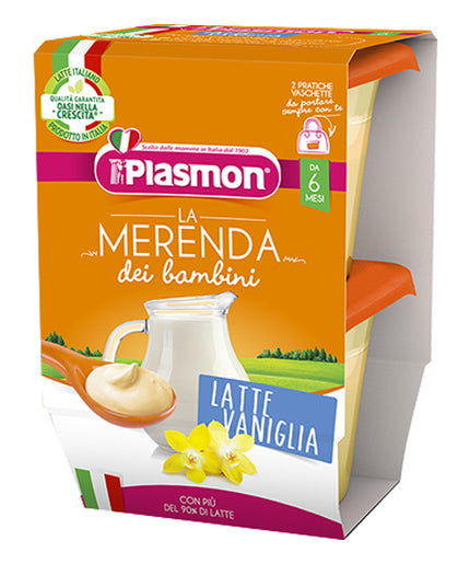 PLASMON LA MERENDA DEI BAMBINI MERENDE LATTE VANIGLIA ASETTICO 2 X 120 G