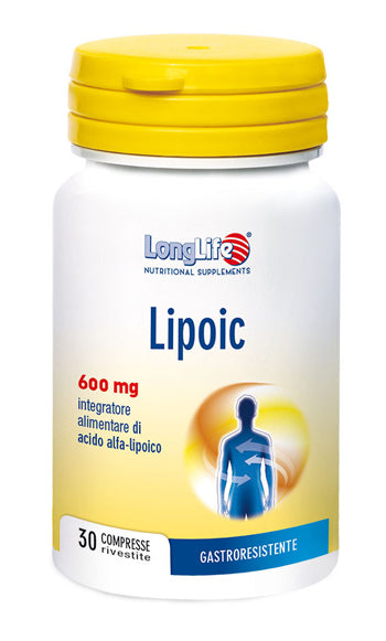 LONGLIFE LIPOIC 600 MG 30 COATED TABLETS OF 870 MG