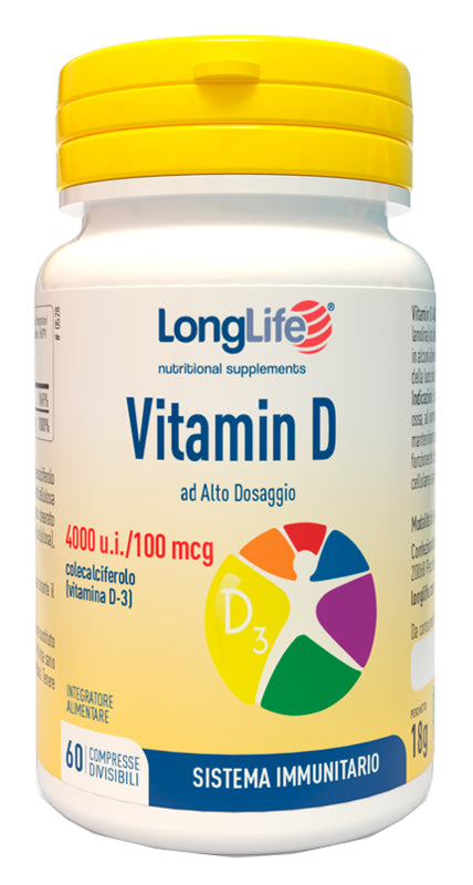 LONGLIFE VITAMIN D 4000UI 60 COMPRESSE DIVISIBILI
