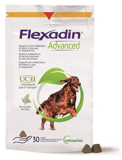 FLEXADIN ADVANCED CANE TUTTE LE TAGLIE 30 TAVOLETTE APPETIBILI - Farmaspeed