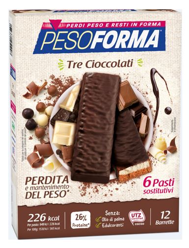 PESOFORMA BARR 3 CIOCCOLATI 372 G - Farmaspeed