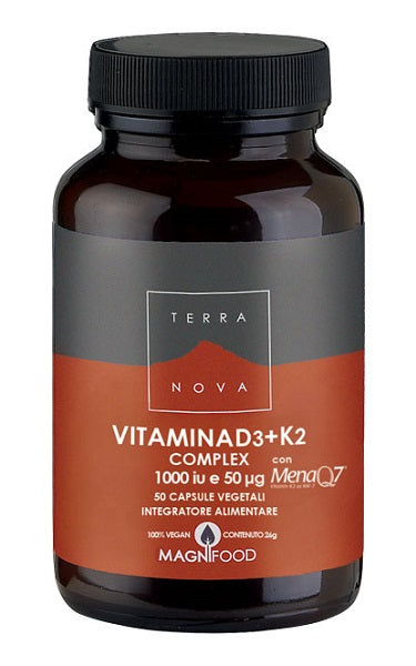 TERRANOVA VITAMIN D3 + K2 50 CAPSULES