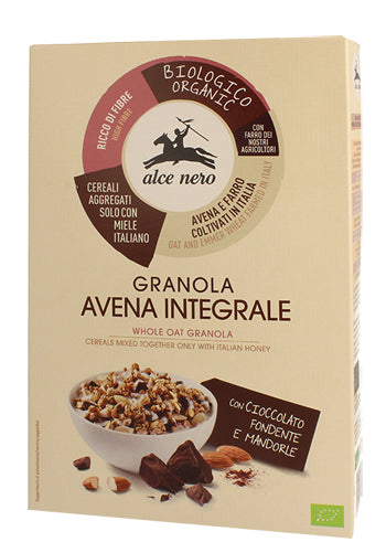 WHOLE OATS GRANOLA WITH DARK CHOCOLATE AND ALMONDS 300 G
