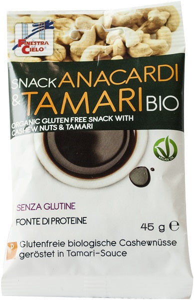 FSC SNACK ANACARDI E TAMARI BIO VEGAN FONTE DI FIBRE 45 G