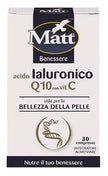 MATT BENESSERE ACIDO IALURONICO Q10 CON VITAMINA C 30 COMPRESSE - Farmaspeed