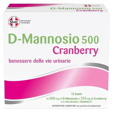MATT DIVISIONE PHARMA D-MANNOSIO 500 CRANBERRY 12 BUSTINE - Farmaspeed