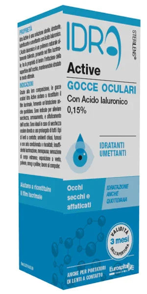 GOCCE OCULARI STERILENS IDRA ACTIVE 10 ML CON ACIDO IALURONICO 0,15% - Farmaspeed