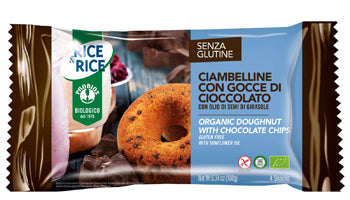 RICE&RICE CIAMBELLINE CON GOCCE DI CIOCCOLATO 4 X 45 G
