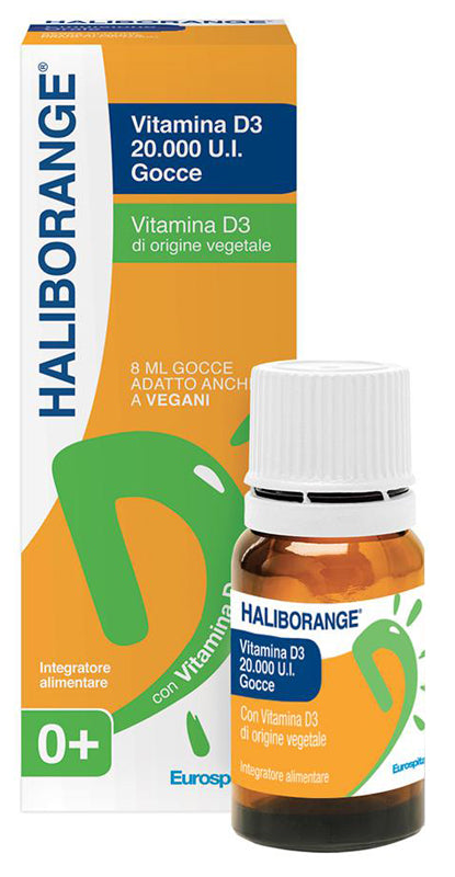 HALIBORANGE VITAMIN D3 20000 IU DROPS 8 ML