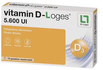VITAMIN D-LOGES 15 CHEWABLE JELLY LEMON FLAVOUR