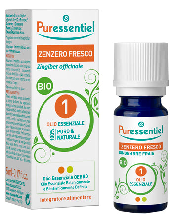 PURESSENTIEL ZENZERO OLIO ESSENZIALE BIO 5 ML
