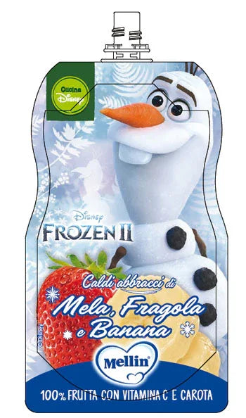 POUCH DISNEY FROZEN MELA FRAGOLA BANANA 110 G - Farmaspeed