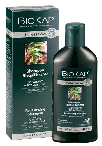 BIOKAP BELLEZZA BIO SHAMPOO RIEQUILIBRANTE COSMOS ECOCERT 200 ML BIOSLINE - Farmaspeed