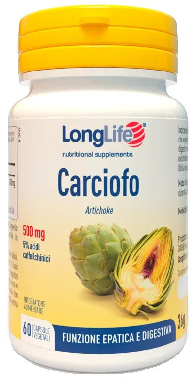LONGLIFE CARCIOFO 60 CAPSULE VEGETALI - Farmaspeed
