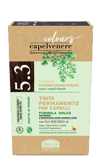 CAPELVENERE COLOURS TINTA CAPELLI 5,3N CASTANO CHIARO DORATO