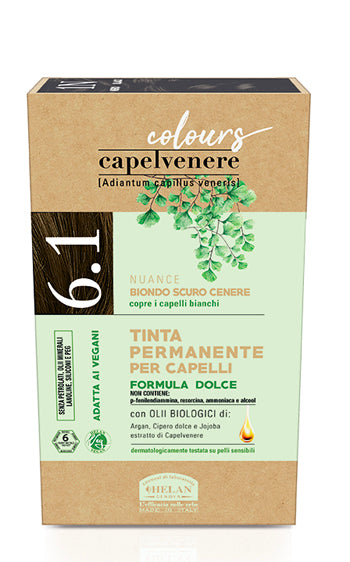 CAPELVENERE COLOURS TINTA CAPELLI 6,1N BIONDO SCURO CENERE