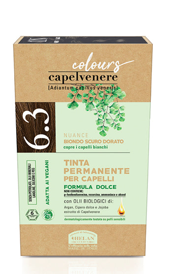 CAPELVENERE COLOURS TINTA CAPELLI 6,3N BIONDO SCURO DORATO