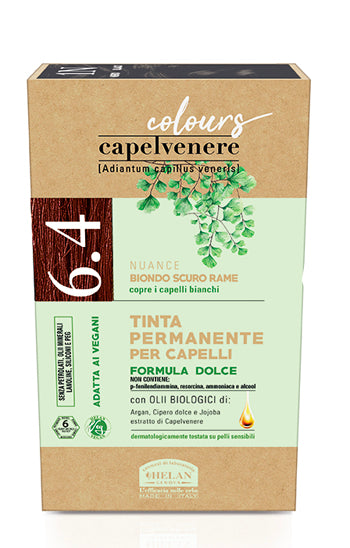 CAPELVENERE COLOURS TINTA CAPELLI 6,4N BIONDO SCURO RAME
