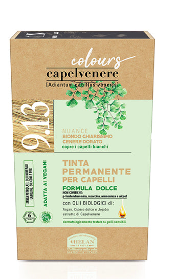 CAPELVENERE COLOURS TINTA CAPELLI 9,13N BIONDO CHIARISSIMO CENERE DORATO