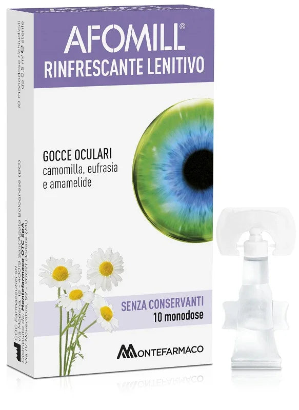 AFOMILL RINFRESCANTE SENZA CONSERVANTI 10 FIALE DA 0,5 ML - Farmaspeed