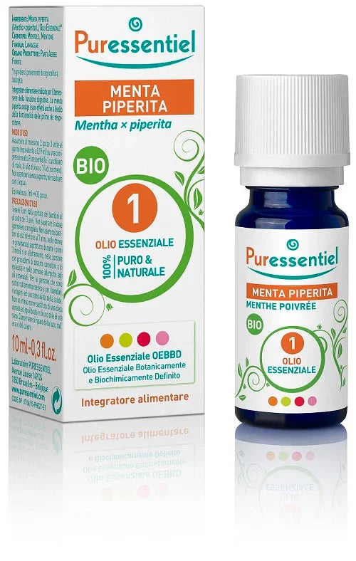 PURESSENTIEL MENTA PIPERITA OLIO ESSENZIALE BIO 10 ML - Farmaspeed