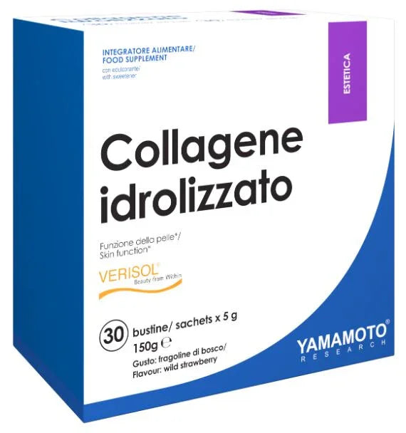YAMAMOTO RESEARCH COLLAGENE IDROLIZZATO 30 BUSTINE FRAGOLINE DI BOSCO - Farmaspeed