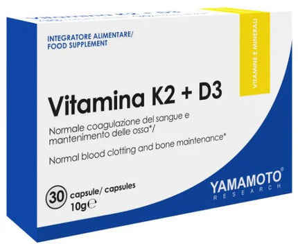 YAMAMOTO RESEARCH VITAMINA K2+D3 30 CAPSULE - Farmaspeed