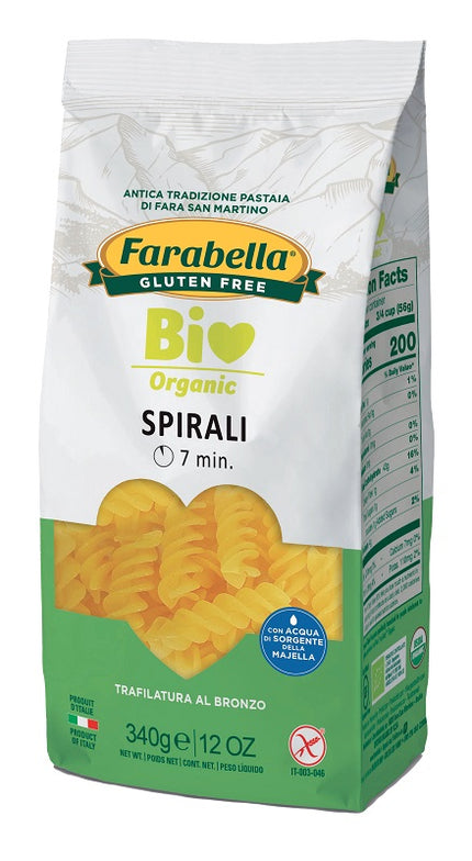 FARABELLA BIO CORN-RICE SPIRALS 340 G