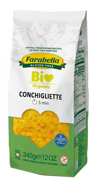 FARABELLA BIO CORN-RICE SHELLS 340 G