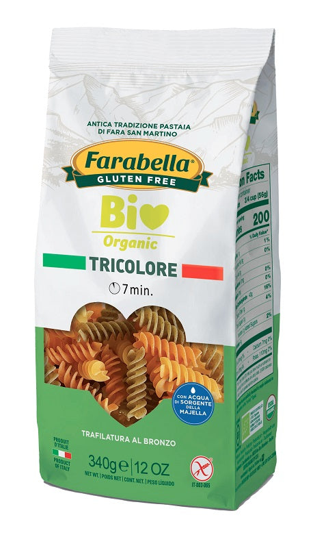 FARABELLA ORGANIC TRICOLOUR FUSILLI 340 G