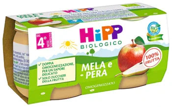 HIPP OMOGENEIZZATO MELA/PERA 2 X 80 G - Farmaspeed