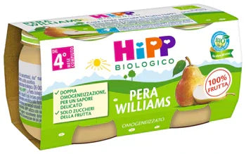 HIPP BIO OMOGENEIZZATO PERA WILLIAMS 2 X 80 G - Farmaspeed