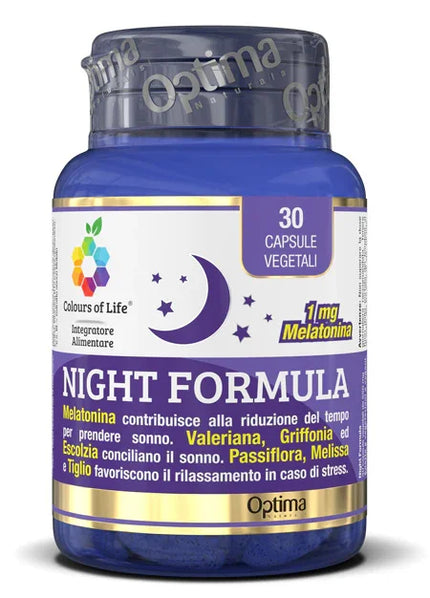 COLOURS OF LIFE NIGHT FORMULA 30 CAPSULE VEGETALI 550 MG - Farmaspeed