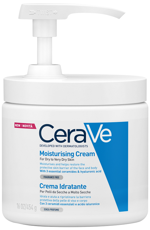 CERAVE CREMA IDRATANTE PER PELLI DA SECCHE A MOLTO SECCHE DISPENSER  454 G