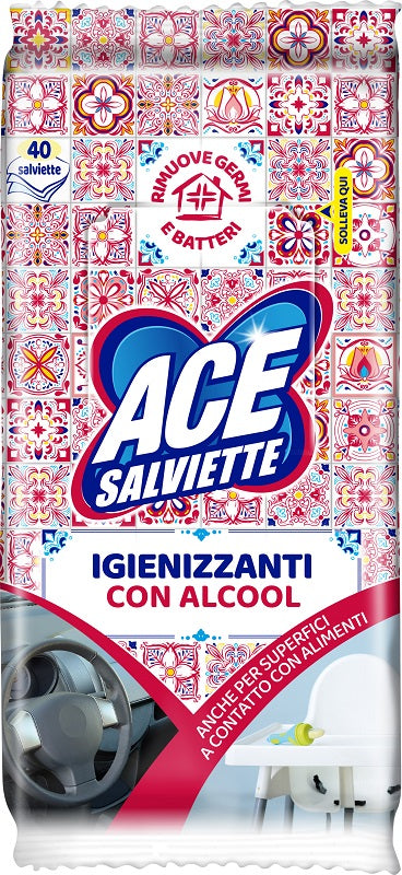 ACE ALCOHOL SANITIZING WIPES 40 PIECES